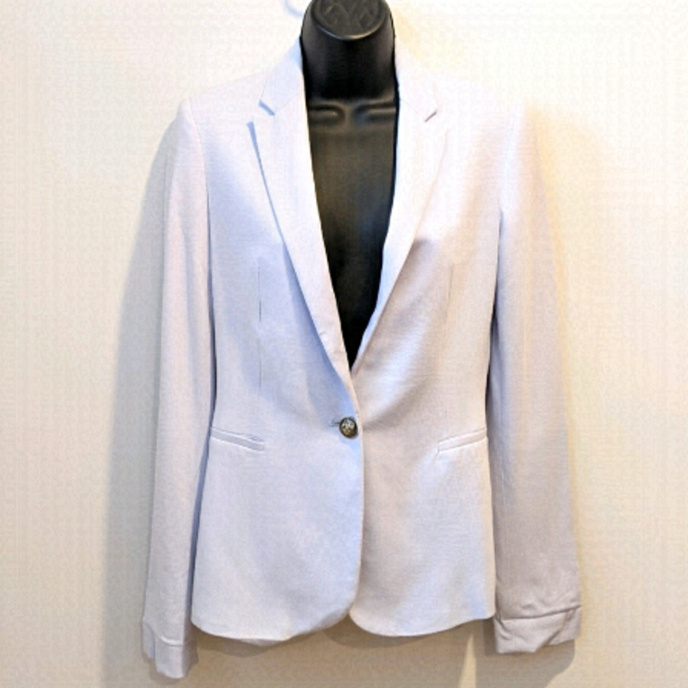 2/$20 Zara Light Blue Jersey Blazer XS